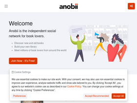 'anobii.com' screenshot