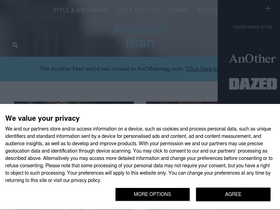 'anothermanmag.com' screenshot