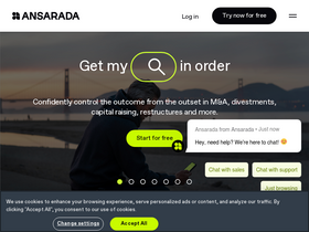 'ansarada.com' screenshot