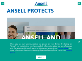 'ansell.com' screenshot
