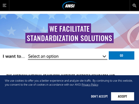 'ansi.org' screenshot