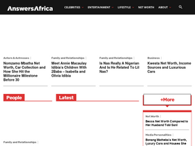 'answersafrica.com' screenshot