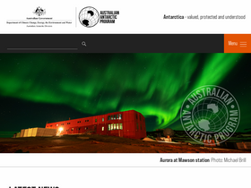 'antarctica.gov.au' screenshot