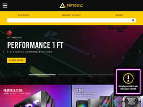 'antec.com' screenshot
