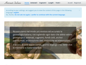 'antenati-italiani.org' screenshot