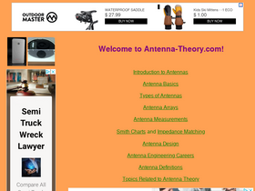 'antenna-theory.com' screenshot