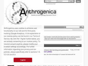 'anthrogenica.com' screenshot