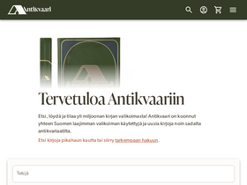 'antikvaari.fi' screenshot