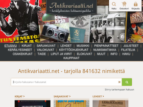 'antikvariaatti.net' screenshot