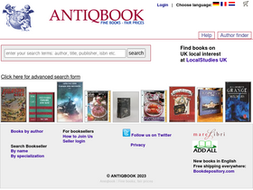 'antiqbook.com' screenshot
