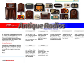 'antiqueradios.com' screenshot