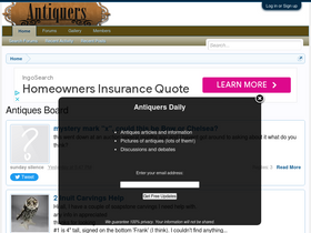 'antiquers.com' screenshot