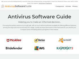 'antivirussoftwareguide.com' screenshot