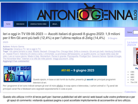 'antoniogenna.com' screenshot