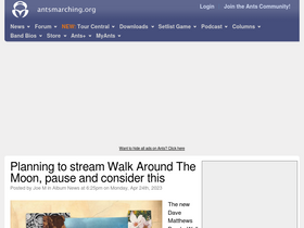 'antsmarching.org' screenshot