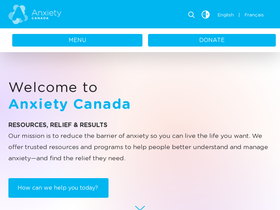 'anxietycanada.com' screenshot