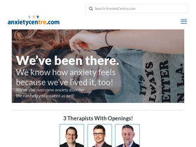 'anxietycentre.com' screenshot