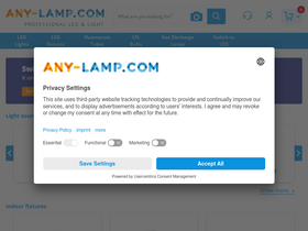 'any-lamp.com' screenshot