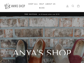 'anyas-shop.com' screenshot