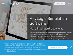 'anylogic.com' screenshot