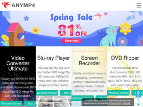 'anymp4.com' screenshot
