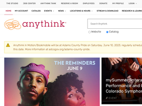 'anythinklibraries.org' screenshot