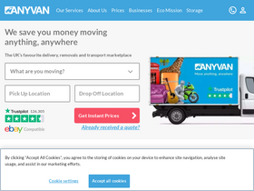 'anyvan.com' screenshot