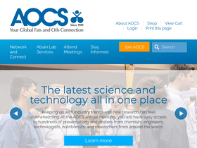 'aocs.org' screenshot