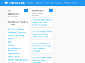 'aofsoru.com' screenshot