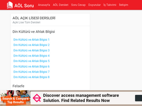 'aolsoru.com' screenshot