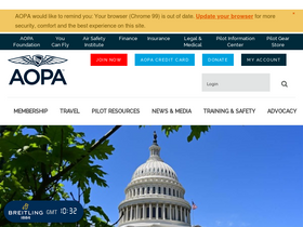 'aopa.org' screenshot