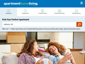 'apartmenthomeliving.com' screenshot