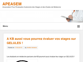 'apeasem.org' screenshot