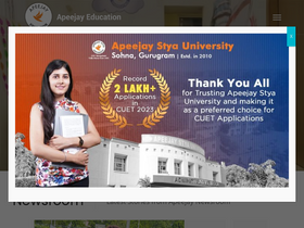 'apeejay.edu' screenshot