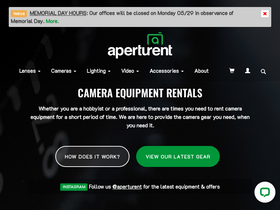 'aperturent.com' screenshot