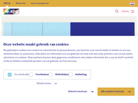 'apg.nl' screenshot