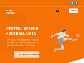 'api-football.com' screenshot