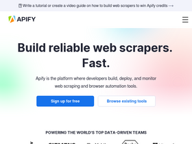 'apify.com' screenshot