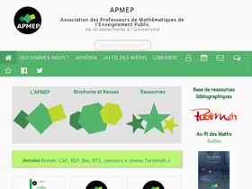 'apmep.fr' screenshot