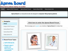 'apneaboard.com' screenshot