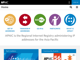 'apnic.net' screenshot