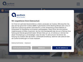 'apobank.de' screenshot