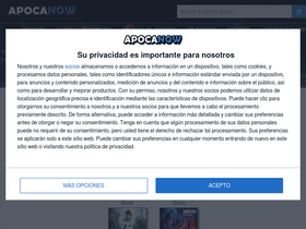 'apocanow.es' screenshot