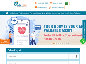 'apolloclinic.com' screenshot