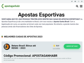 'apostaganhabr.com' screenshot
