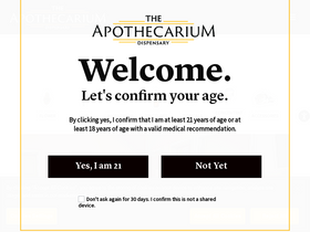'apothecarium.com' screenshot