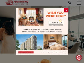 'appaswamy.com' screenshot
