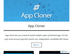 'appcloner.blog' screenshot