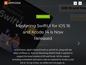 'appcoda.com' screenshot