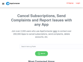 'appcontacter.com' screenshot